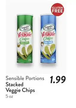 Fresh Thyme Sensible Portions Stacked Veggie Chips offer
