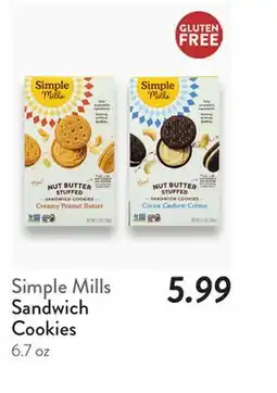 Fresh Thyme Simple Mills Sandwich Cookies offer