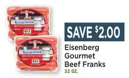 Heinen's Eisenberg Gourmet Beef Franks offer