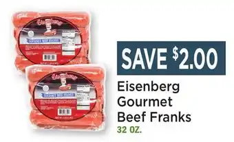 Heinen's Eisenberg Gourmet Beef Franks offer