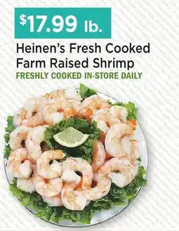 Heinen's Heinen's Fresh Cooked Farm Raised Shrimp offer