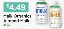 Heinen's Malk Organics Almond Malk offer