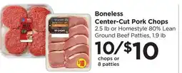 Food 4 Less Boneless Center-Cut Pork Chops offer