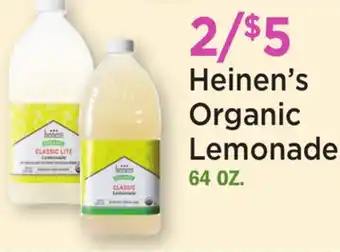 Heinen's Heinen's Organic Lemonade offer