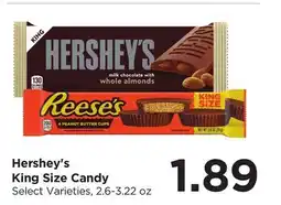 Food 4 Less Hershey's King Size Candy offer
