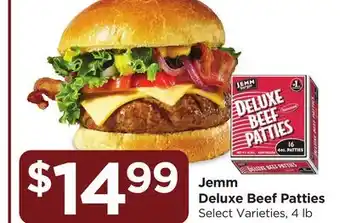 Food 4 Less Jemm Deluxe Beef Patties offer