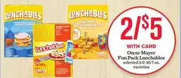Mariano's Oscar Mayer Fun Pack Lunchables offer