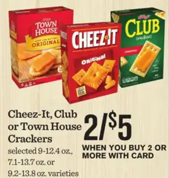 Mariano's Cheez-It, Club or Town House Crackers offer