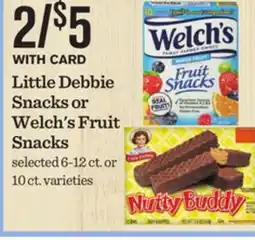 Mariano's Little Debbie Snacks or Welch's Fruit Snacks offer