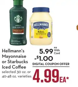 Mariano's Hellmann's Mayonnaise or Starbucks Iced Coffee offer