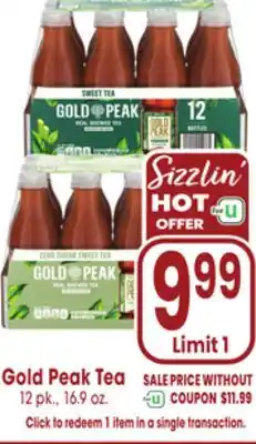 Jewel-Osco Gold Peak Tea offer