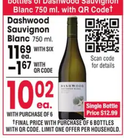 Jewel-Osco Dashwood Sauvignon Blanc offer