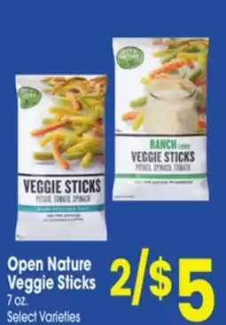 Jewel-Osco Open Nature Veggie Sticks offer