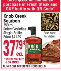 Jewel-Osco Knob Creek Bourbon offer