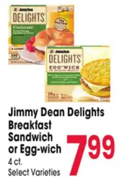 Jewel-Osco Jimmy Dean Delights Breakfast Sandwich or Egg-wich offer