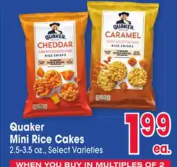 Jewel-Osco Quaker Mini Rice Cakes offer