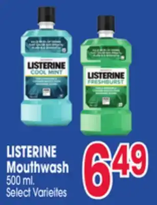 Jewel-Osco LISTERINE Mouthwash offer
