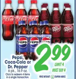 Jewel-Osco Pepsi, Coca-Cola or Dr. Pepper offer