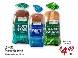 Sprouts Farmers Market Sprouts Sandwich Bread offer