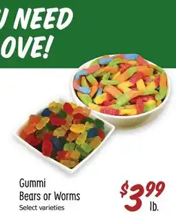 Sprouts Farmers Market Gummi Bears or Worms offer