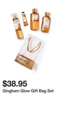 Bath & Body Works Gingham Glow Gift Bag Set offer