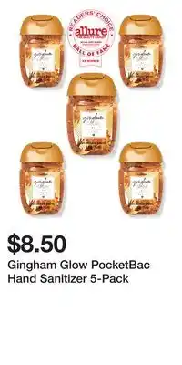 Bath & Body Works Gingham Glow PocketBac Hand Sanitizer 5-Pack offer