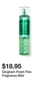 Bath & Body Works Gingham Fresh Fine Fragrance Mist offer