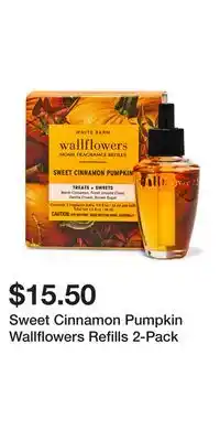 Bath & Body Works Sweet Cinnamon Pumpkin Wallflowers Refills 2-Pack offer
