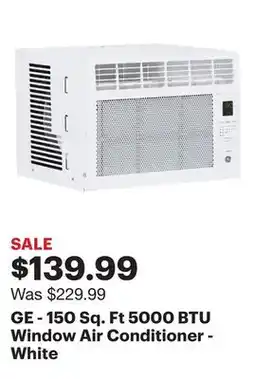 Best Buy GE - 150 Sq. Ft 5000 BTU Window Air Conditioner - White offer