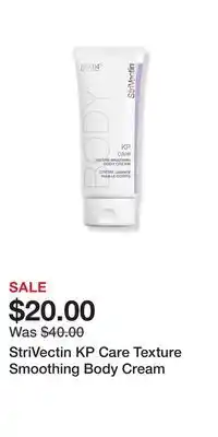 Ulta Beauty StriVectin KP Care Texture Smoothing Body Cream offer