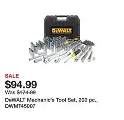 Tractor Supply Company DeWALT Mechanic's Tool Set, 200 pc., DWMT45007 offer