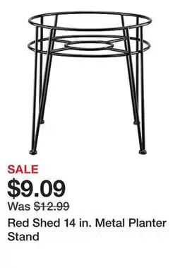 Tractor Supply Company Red Shed 14 in. Metal Planter Stand offer