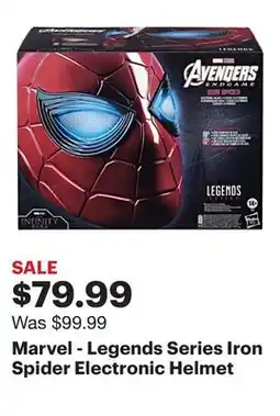 Best Buy Marvel - Legends Series Iron Spider Electronic Helmet offer