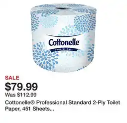 Office Depot Cottonelle Professional Standard 2-Ply Toilet Paper, 451 Sheets Per Roll, Pack Of 60 Rolls offer