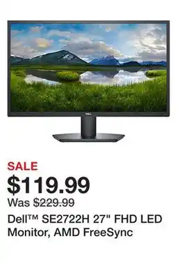 Office Depot Dell SE2722H 27 FHD LED Monitor, AMD FreeSync offer