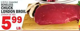 Bravo Supermarkets BONELESS CHUCK LONDON BROIL offer