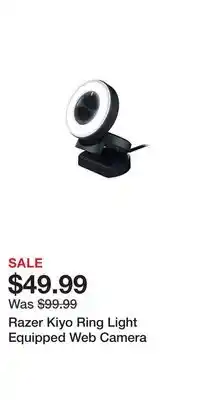 Game Stop Razer Kiyo Ring Light Equipped Web Camera offer