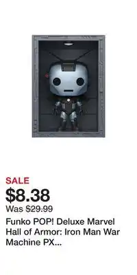 Game Stop Funko POP! Deluxe Marvel Hall of Armor: Iron Man War Machine PX Exclusive 3.75-in Vinyl Bobblehead Figure offer