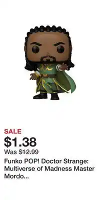 Game Stop Funko POP! Doctor Strange: Multiverse of Madness Master Mordo 3.9-in Vinyl Bobblehead offer