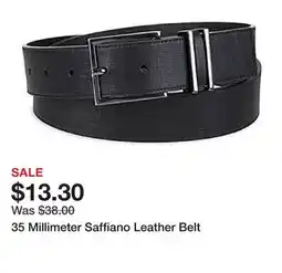 Belk 35 Millimeter Saffiano Leather Belt offer