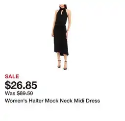 Belk Women's Halter Mock Neck Midi Dress offer