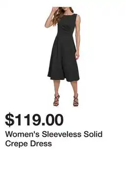 Belk Women's Sleeveless Solid Crepe Dress offer