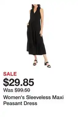 Belk Women's Sleeveless Maxi Peasant Dress offer