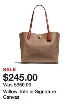 Belk Willow Tote in Signature Canvas offer