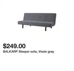 Ikea BALKARP Sleeper sofa, Vissle gray offer