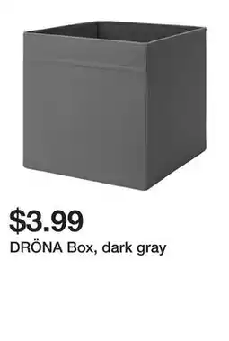 Ikea DRÖNA Box, dark gray offer