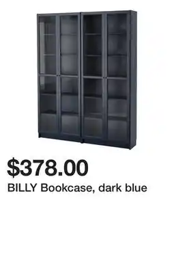 Ikea BILLY Bookcase, dark blue offer