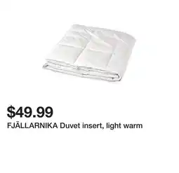 Ikea FJÄLLARNIKA Duvet insert, light warm offer