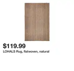 Ikea LOHALS Rug, flatwoven, natural offer