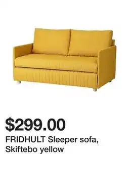 Ikea FRIDHULT Sleeper sofa, Skiftebo yellow offer